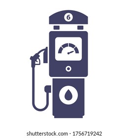 gas station icon on a white background. buy gas for a car. flat vector illustration.