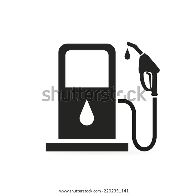 Gas station icon on a white background.\
Vector illustration