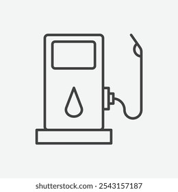 Gas station icon set. vector illustration.