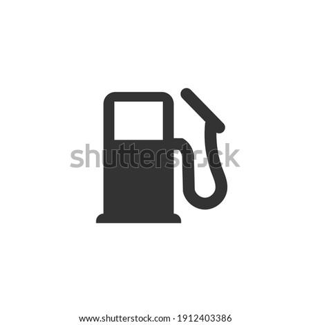 Gas station icon in simple design. Vector illustration