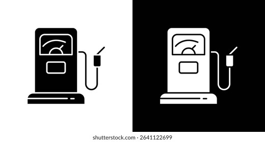 Gas station icon symbols. Vector illustration.