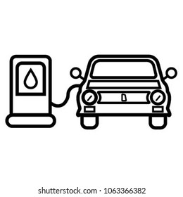 gas station icon vector