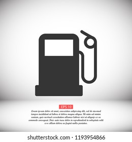 gas station icon vector