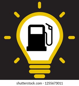 gas station icon vector
