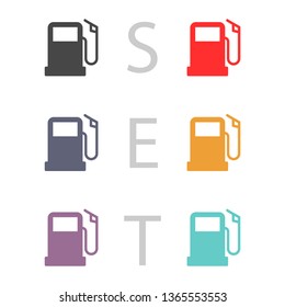 gas station icon vector