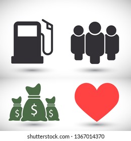 gas station icon vector