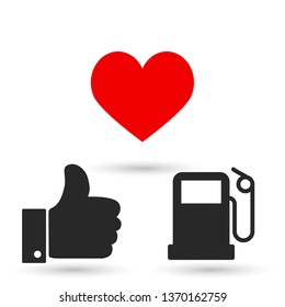 gas station icon vector