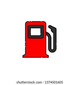 Gas station icon vector.