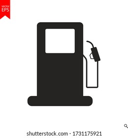 vector de icono de la estación de gas, gas
