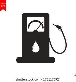 vector de icono de la estación de gas, gas