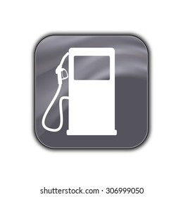 gas station icon - vector button