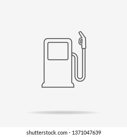 Gas station icon. Vector concept illustration for design.