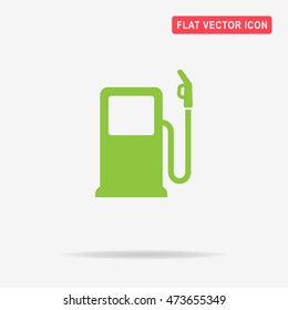 Gas station icon. Vector concept illustration for design.