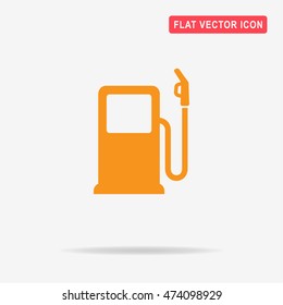 Gas station icon. Vector concept illustration for design.