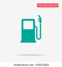 Gas station icon. Vector concept illustration for design.