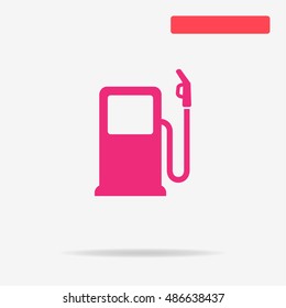 Gas station icon. Vector concept illustration for design.