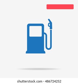 Gas station icon. Vector concept illustration for design.