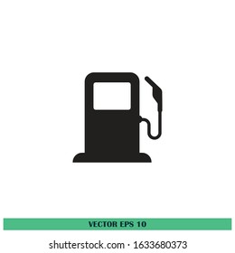 gas station icon vector design element eps10