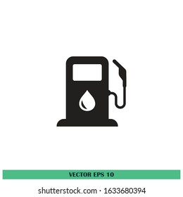 gas station icon vector design element eps10