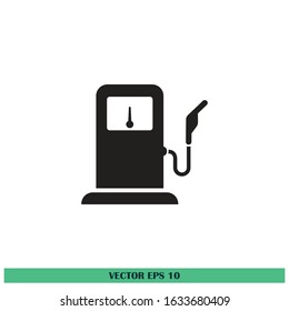 gas station icon vector design element eps10