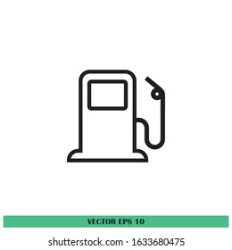 gas station icon vector design element eps10