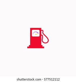 Gas station  icon Vector design. Colored illustration.