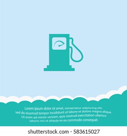 Gas station  icon. Vector design.