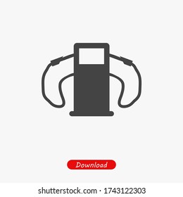 Vector de iconos de la estación de gas 10