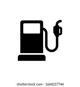 Gas Station Icon Vector Glyph Style
