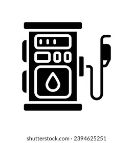 gas station icon. vector glyph icon for your website, mobile, presentation, and logo design.