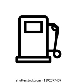Gas station icon, vector illustration. Flat design style. vector gas station icon illustration isolated on white background, gas station icon Eps10. gas station icons graphic design vector symbols.