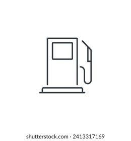 Gas station icon, vector illustration
