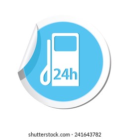 Gas station icon. Vector illustration