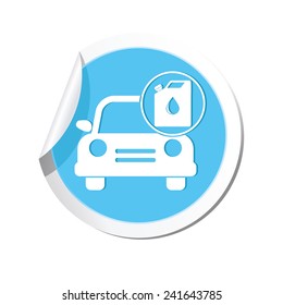 Gas station icon. Vector illustration
