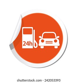 Gas station icon. Vector illustration