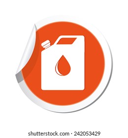 Gas station icon. Vector illustration