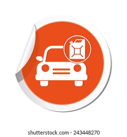 Gas station icon. Vector illustration