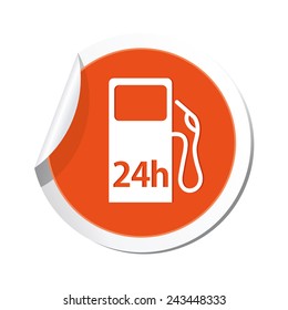 Gas station icon. Vector illustration