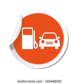 Gas station icon. Vector illustration