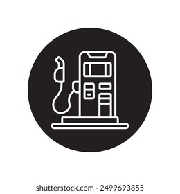 gas station icon vector illustration logo design
