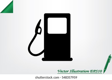 gas station icon vector illustration EPS 10