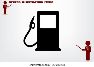 gas station icon vector illustration.