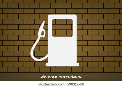 gas station icon vector illustration EPS 10