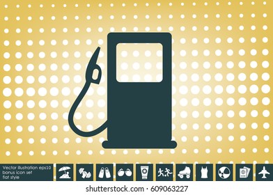 gas station icon vector illustration EPS 10