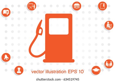 gas station icon vector illustration EPS 10