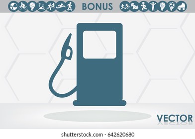 gas station icon vector illustration EPS 10