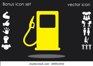 gas station icon vector illustration EPS 10