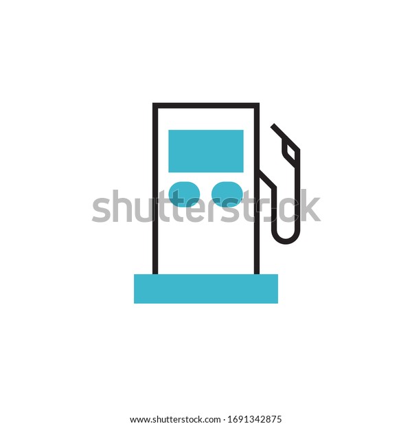 gas station icon vector illustration. gas station\
icon modern style design