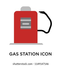 Gas station icon vector isolated on white background for your web and mobile app design, Gas station logo concept