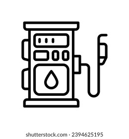 gas station icon. vector line icon for your website, mobile, presentation, and logo design.